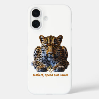 Leopard iPhone 16 Case – Instinct, Speed and Power