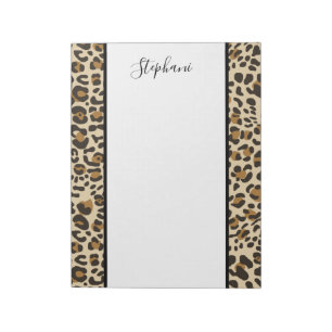 Leopard Jaguar Animal Print Pattern Notepad