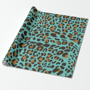 Leopard Jaguar Animal Print Pattern Wrapping Paper