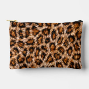 Leopard Jaguar Cat Brown Fur Pattern-24609 Accessory Pouch
