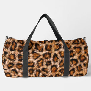 Leopard Jaguar Cat Brown Fur Pattern-24609 Duffle Bag