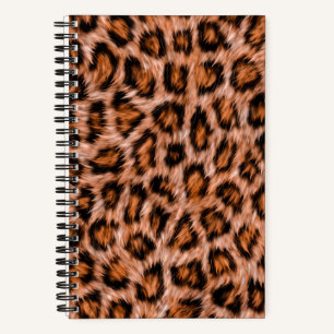 Leopard Jaguar Cat Brown Fur Pattern-24609 Notebook