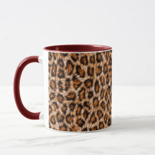 Leopard Jaguar Cat Brown Fur Pattern Mug