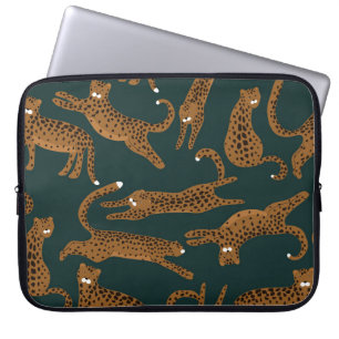 Leopard Jungle: Animal Print Vintage. Laptop Sleeve