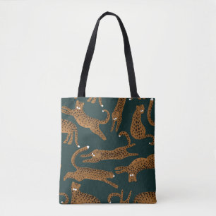 Leopard Jungle: Animal Print Vintage. Tote Bag