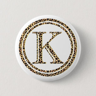 Leopard K 2 Inch Round Button
