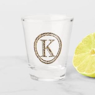 Leopard K Shot Glass