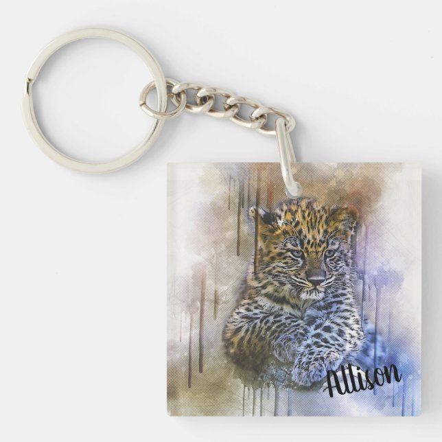 Leopard Keychain (Front)