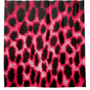 Leopard leather texture with black and red colours