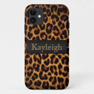 Leopard Love Personalized iPhone 11 Case