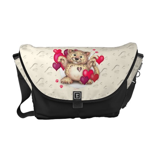 LEOPARD LOVE Rickshaw MEDIUM Messenger Bag 2
