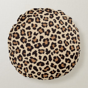 Leopard Love Round Pillow