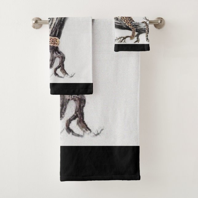 Leopard Lovers Bath Towel Set (Insitu)