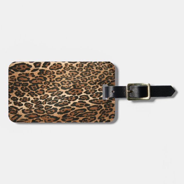 Leopard Luggage Tag (Front Horizontal)