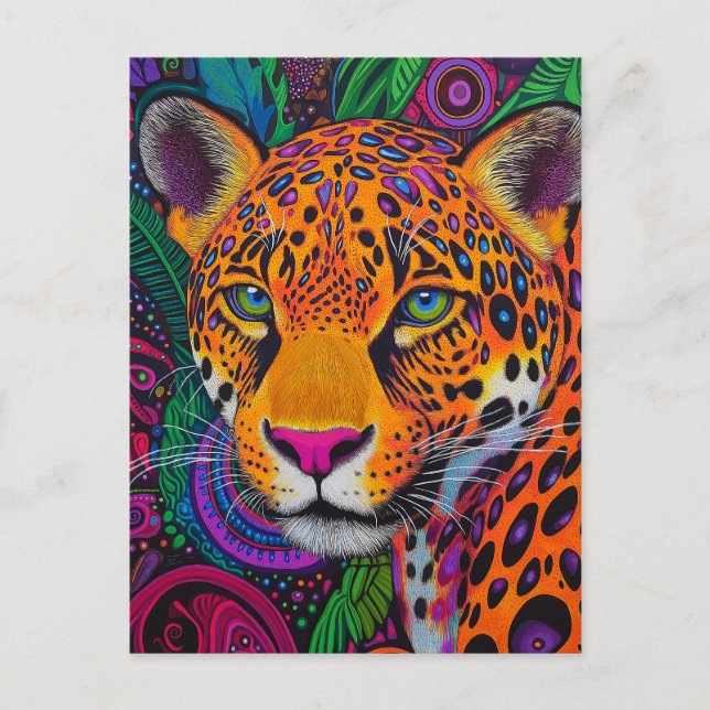 Leopard Luminous  Postcard (Front)