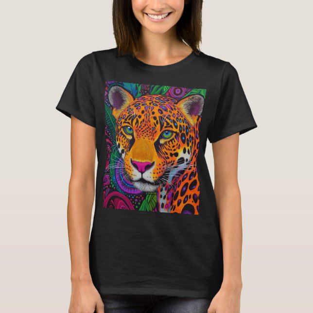 Leopard Luminous  T-Shirt (Front)
