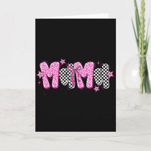 Leopard Mama Checkered For Women Mom Momma Mother’ Card