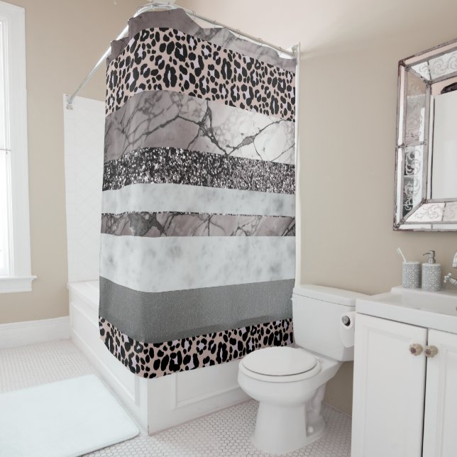 Leopard Marble Glitter Stripes Glam 1 (In Situ)