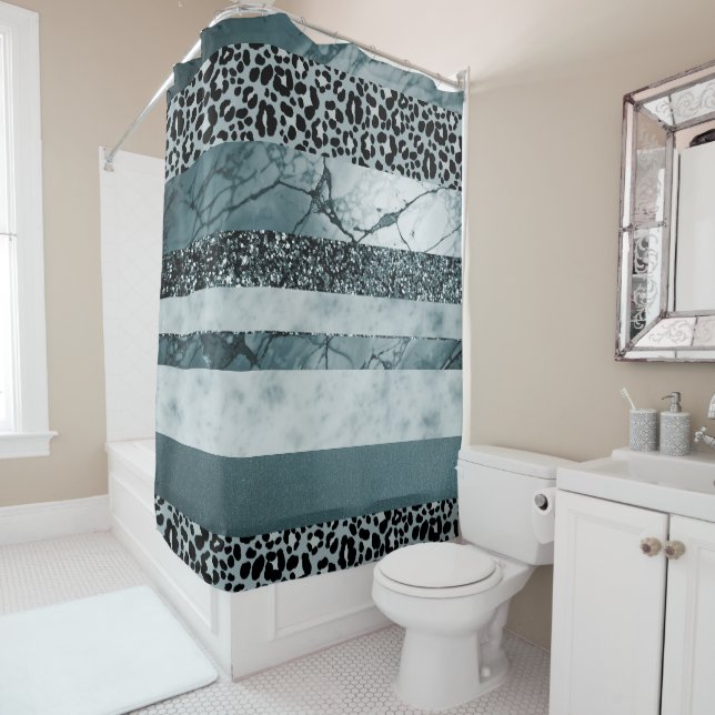 Leopard Marble Glitter Stripes Glam 2 (In Situ)