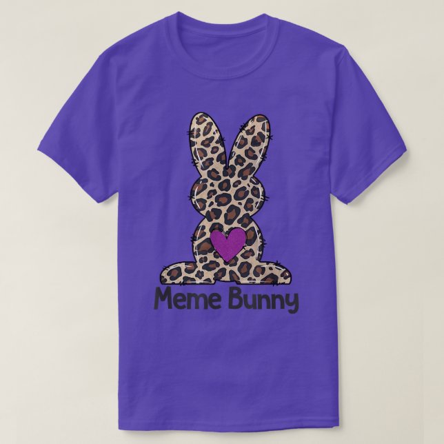 Leopard Meme Easter Bunny  Meme Life Happy Easter  T-Shirt (Design Front)