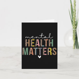 Leopard Mental Health Problems Human Brain Illness Card