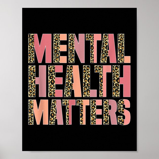 Leopard Mental Health S Awareness Month  Poster (Front)