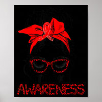 Leopard Messy Hair Bun Stroke Awareness Survivor W