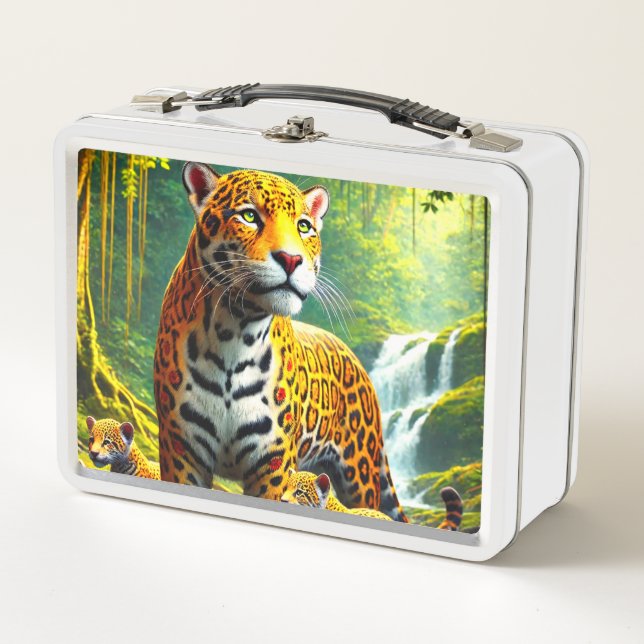Leopard Metal Lunch Box (Front)