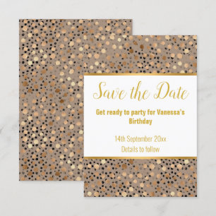 LEOPARD METALLIC SPOT RESPONSE RSVP CARD