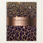 Leopard motif brun bronze noir 2024