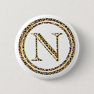 Leopard N 2 Inch Round Button