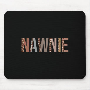 Leopard Nawnie Supplies Fun Back to School  Mouse Pad