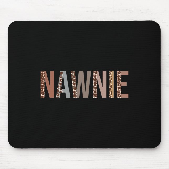 Leopard Nawnie Supplies Fun Back to School  Mouse Pad (Front)