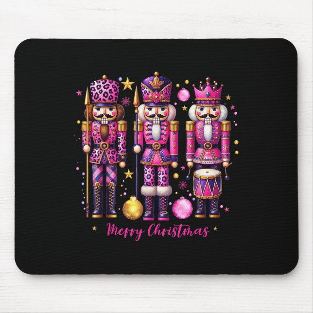 Leopard Nutcracker Nk Christmas 2024 Xmas Pyjamas  Mouse Pad (Front)