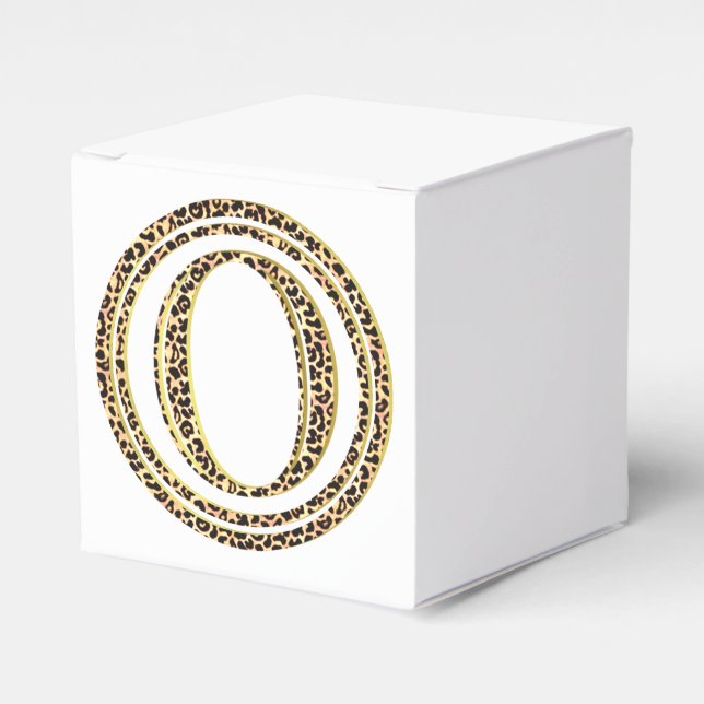 Leopard O Favor Box (Front Side)