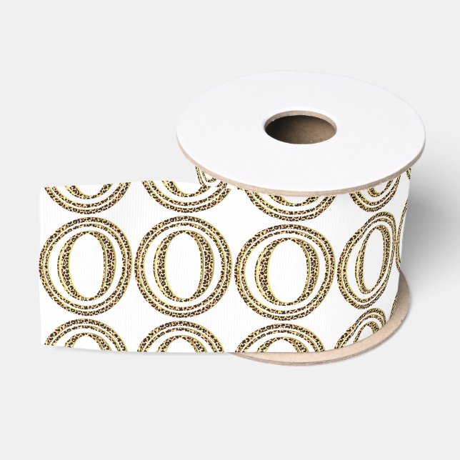 Leopard O Grosgrain Ribbon (Spool)