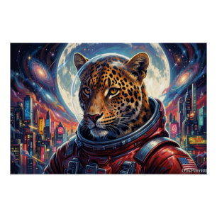 LEOPARD ON THE EDGE OF TOWN-4 POSTER
