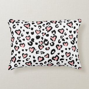 Leopard or jaguar seamless pattern, textured fashi accent pillow