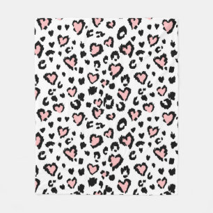 Leopard or jaguar seamless pattern, textured fashi fleece blanket