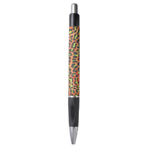 Leopard Orange and Yellow Print Pen