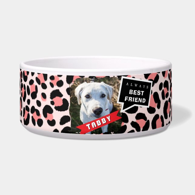 Leopard Orange Black Pet Photo Personalized (Front)
