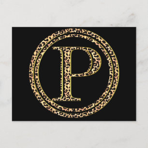 Leopard P Postcard