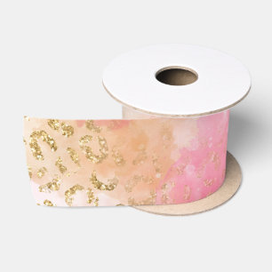 Leopard Paint Series Design 13  Satin Ribbon