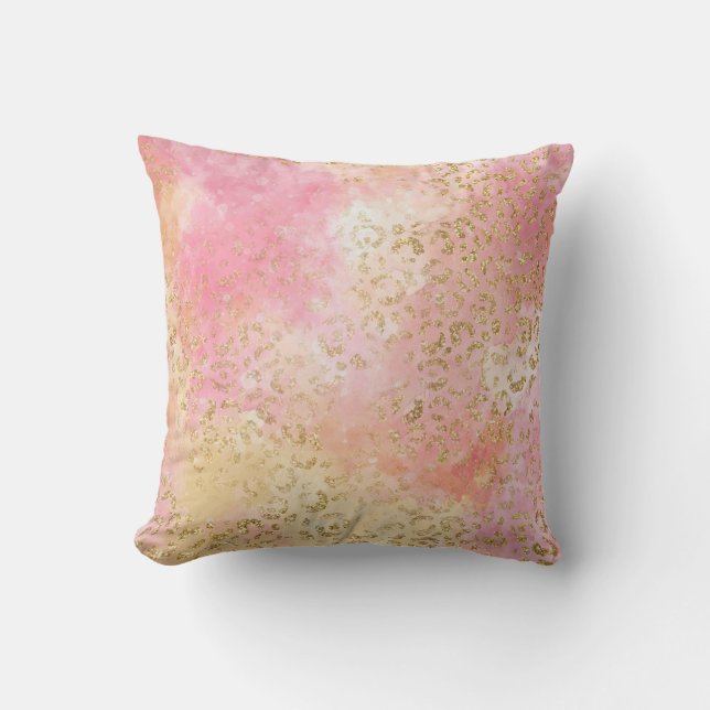 Leopard Paint Series Design 13  Throw Pillow (Front)