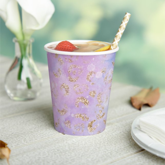 Leopard Paint Series Design 3 Paper Cups (Insitu)