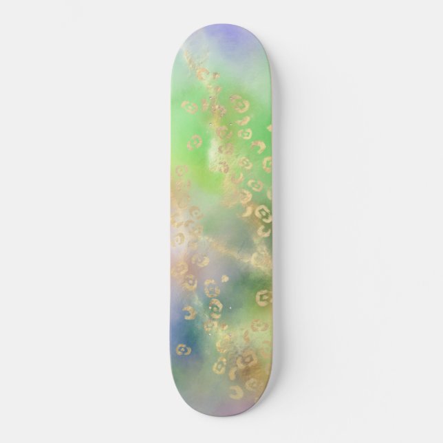 Leopard Paint Series Design 4  Skateboard (Front)