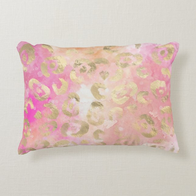 Leopard Paint Series Design 5   Accent Pillow (Front)