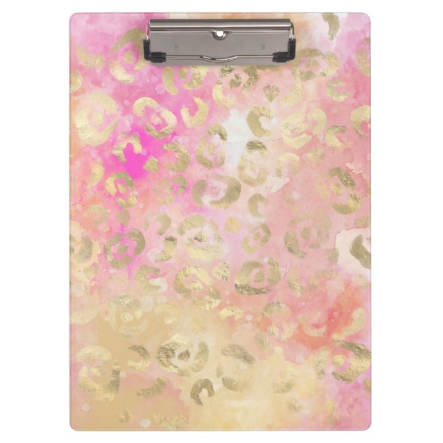 Leopard Paint Series Design 5  Clipboard (Front)