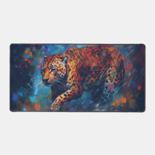 Leopard Painting  Desk Mat