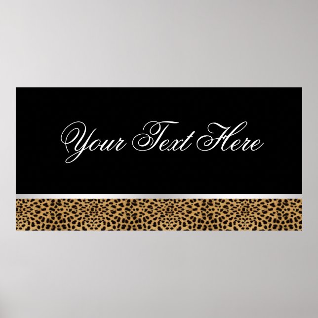 Leopard Party Banner Poster (Front)